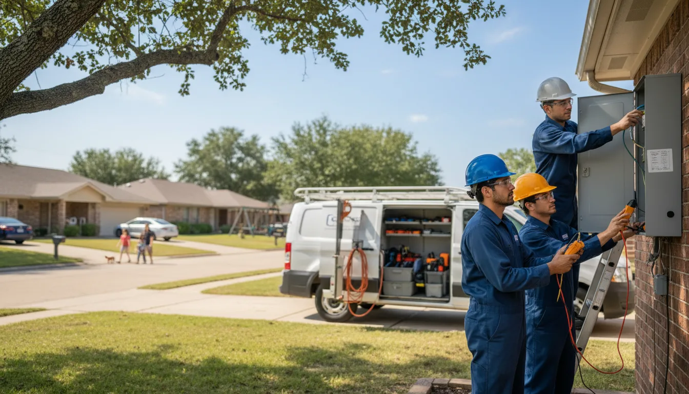 Certified electrician providing emergency electrical services in Blue Mountain, AR